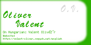 oliver valent business card